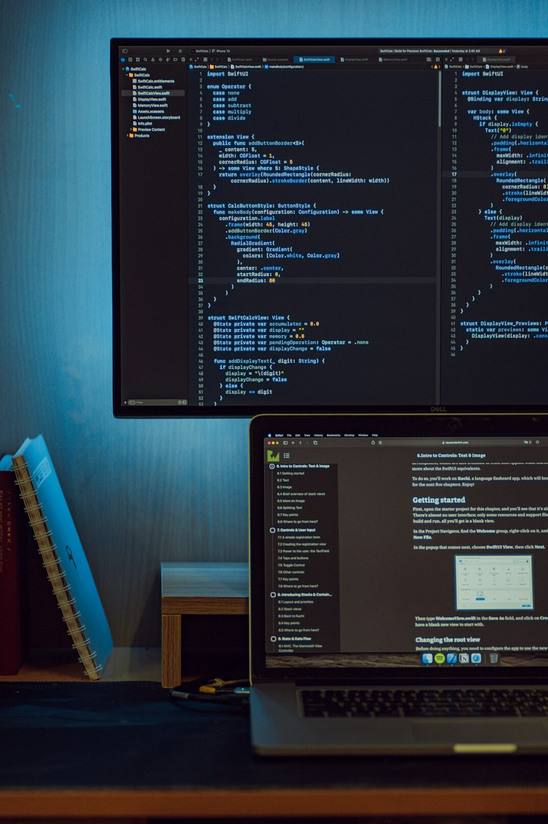 programmer developing insurance app