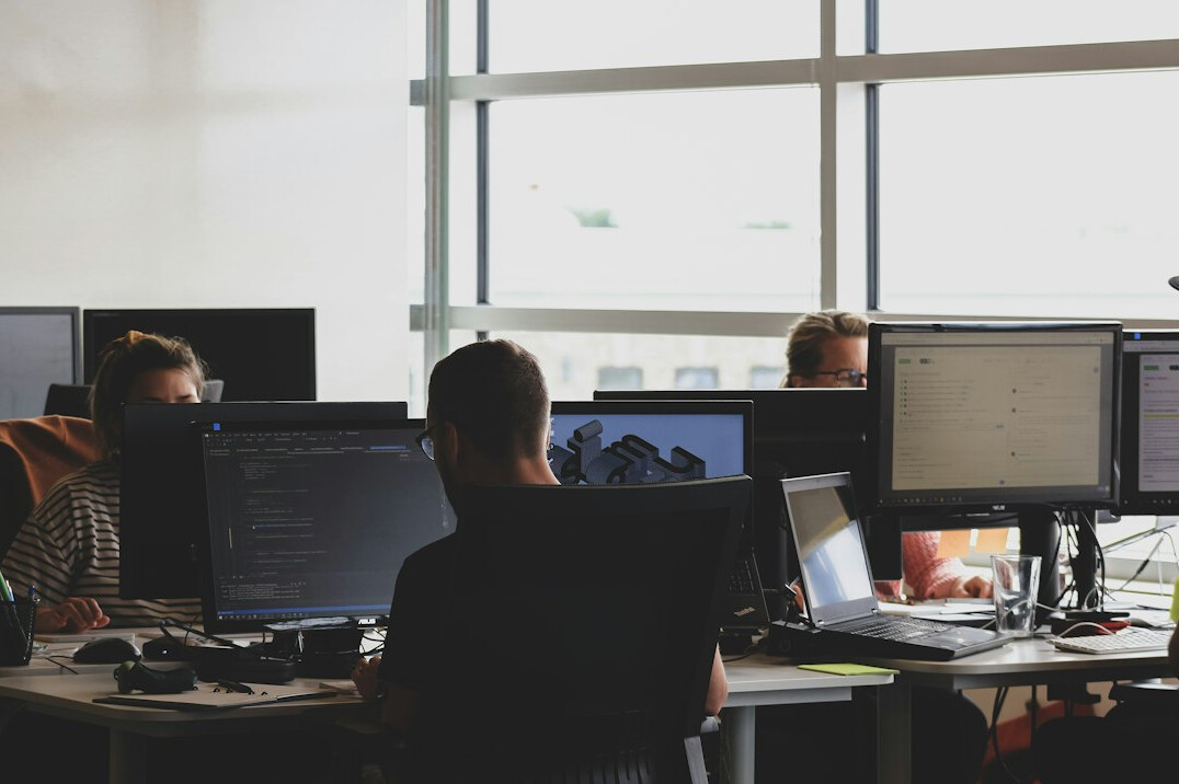 programmer working on insurance software