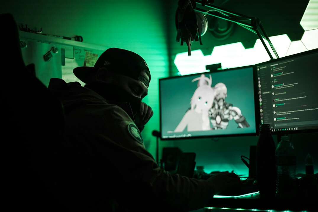 hacker at computer